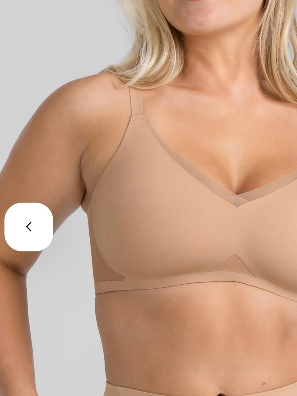 NEW WITH TAGS Honeylove Crossover Nude Wireless Molding Bra